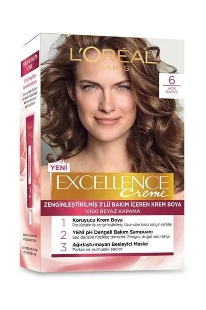 Loreal Excellence 6 Açık Kahve Saç Boyası