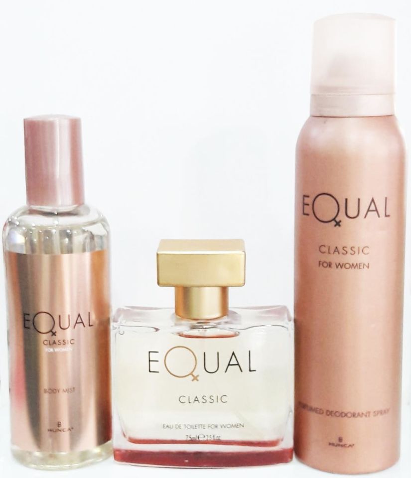 Equal Klasik Set Edt 75 ml 150 ml Deo + 150 Vücut Spreyi Kadın Parfüm