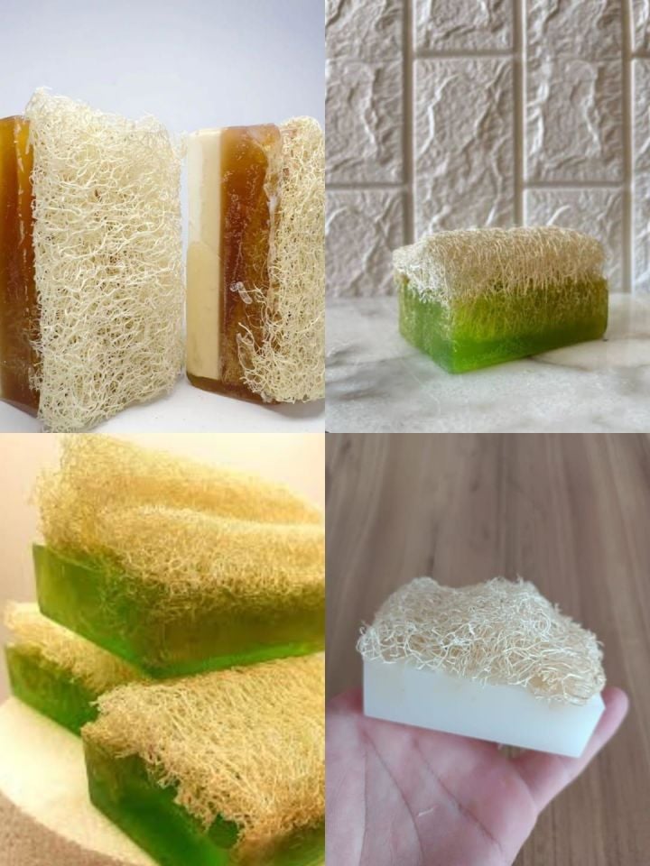 %100 El Yapımı Doğal Kabak Lifli Sabun