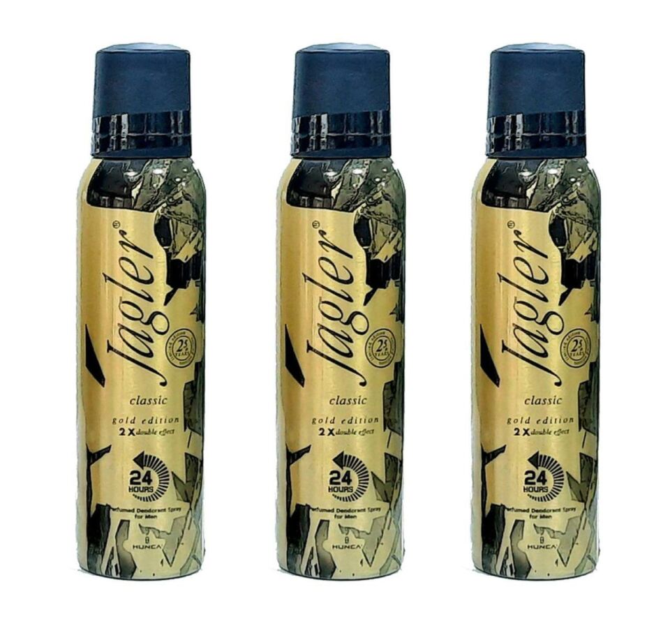 3 Adet Jagler 2x Double Gold Edition 2 Kat Kalıcı Deodorant Erkek 150 Ml