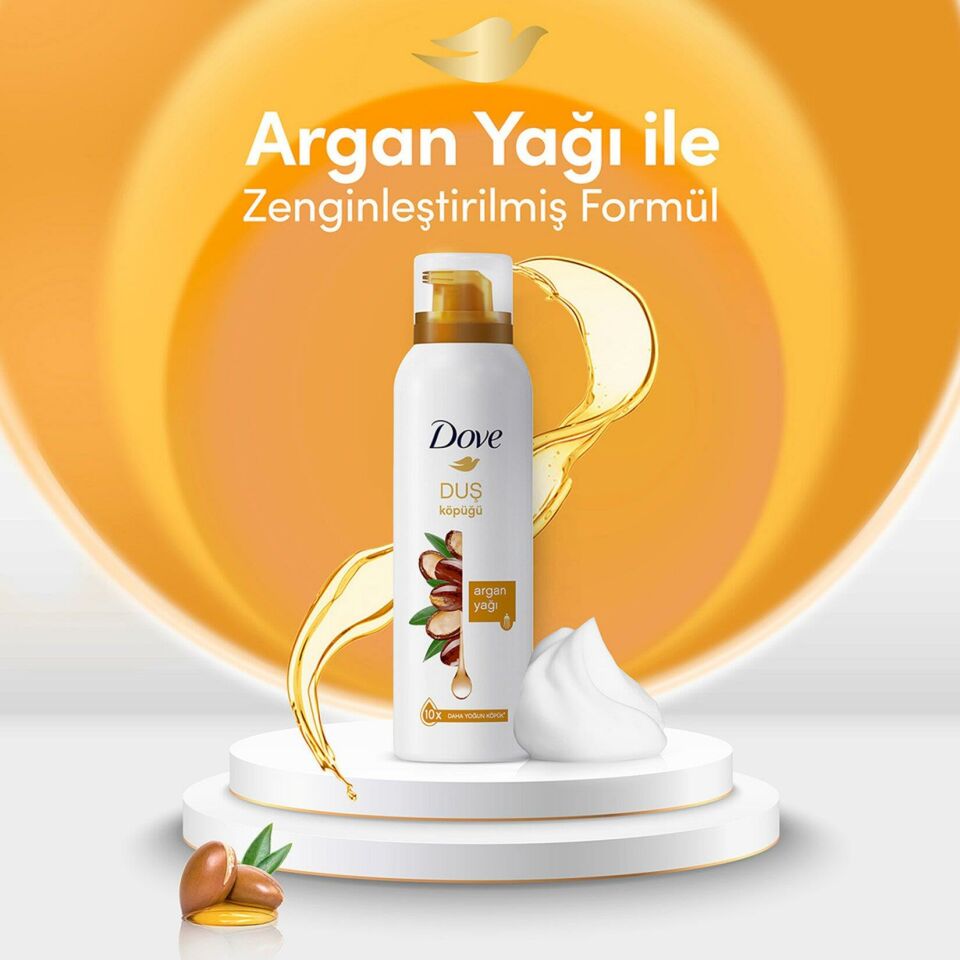 Dove Argan Yağı Köpük Duş Jeli 200 Ml
