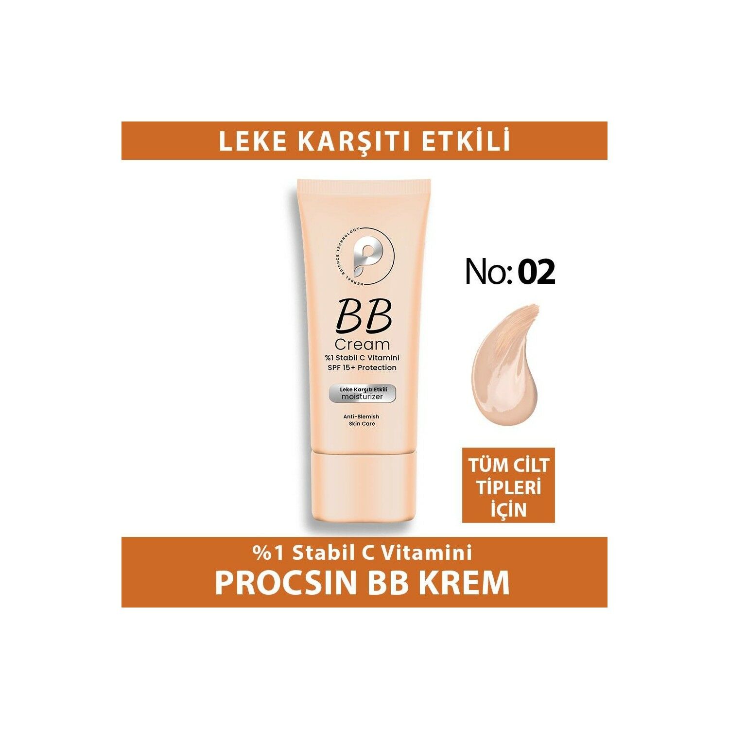 Procsin BB Krem 02 - Procsın Bb-02 Cream 40 ml