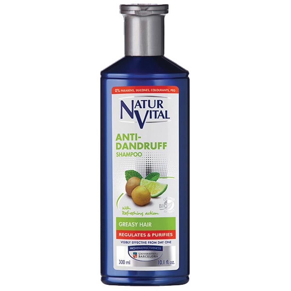 Natur Vital Hair Loss Yağlı Saçlar için Kepek Şampuan 300 ML Anti-Dandruff Greasy