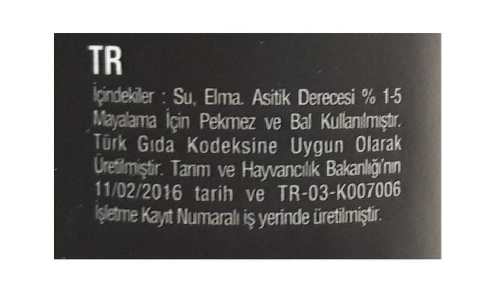 Organikdem Katkısız Elma Sirkesi Cam Şişe 500 Ml