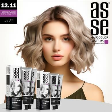 Asse 60 Ml Tüp Saç Boyası 12.11 Extra Küllü Platin + 50 Ml Oksidan Sıvısı