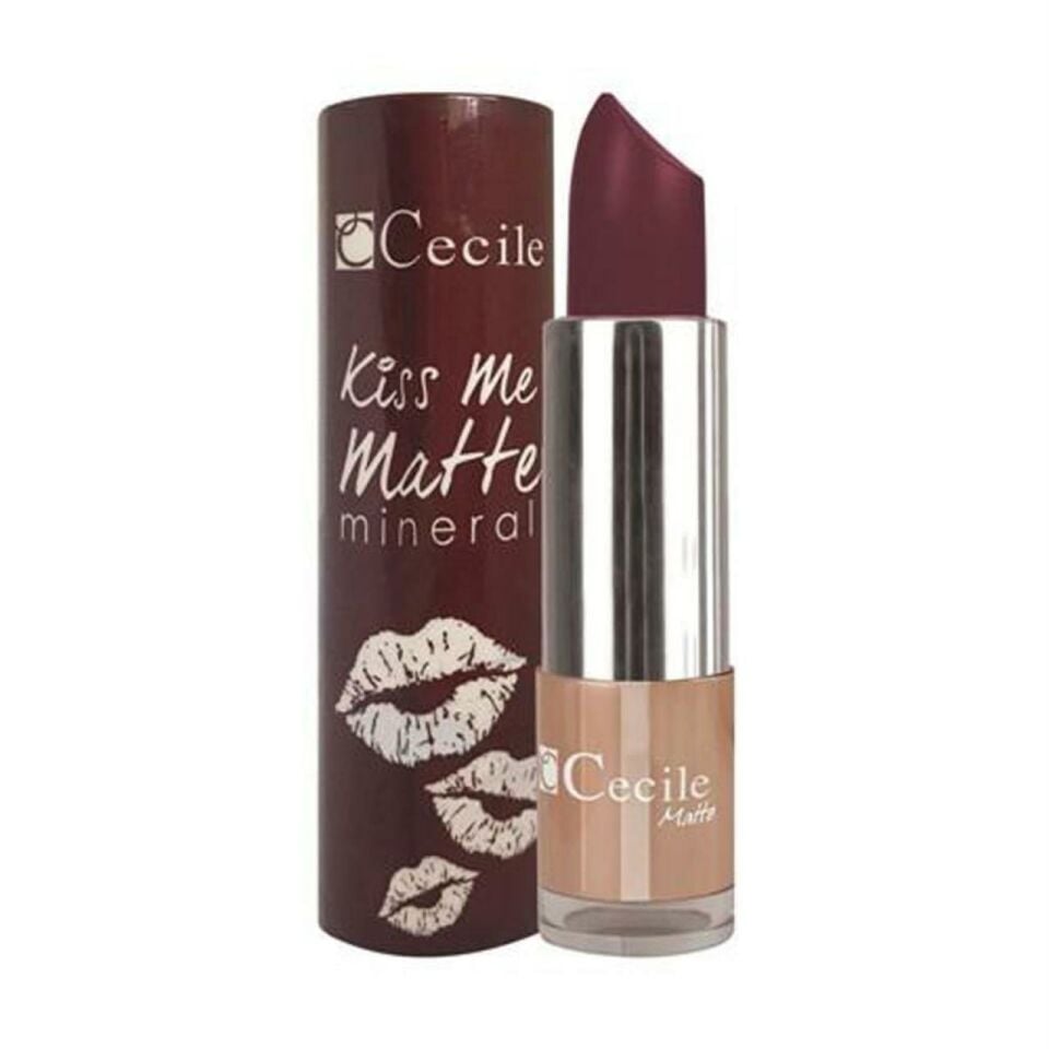 Cecile All Day Matte Rouge Mat Ruj 320 Koyu Bordo