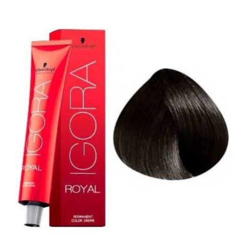 İgora Royal 3.0 Koyu Kahve Tüp Saç Boyası + Oksidan Sıvı