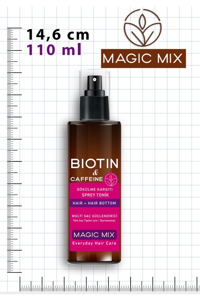 Procsin Magic Mix Biotin ve Kafein İçeren Saç Kökü Güçlendirici Hızlı Uzamaya Yardımcı Tonik 110 ml
