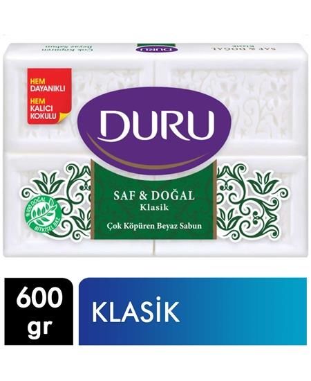 Duru Sabun Klasik Saf ve Doğal 600 Gr 150 Gr x 4 Adet