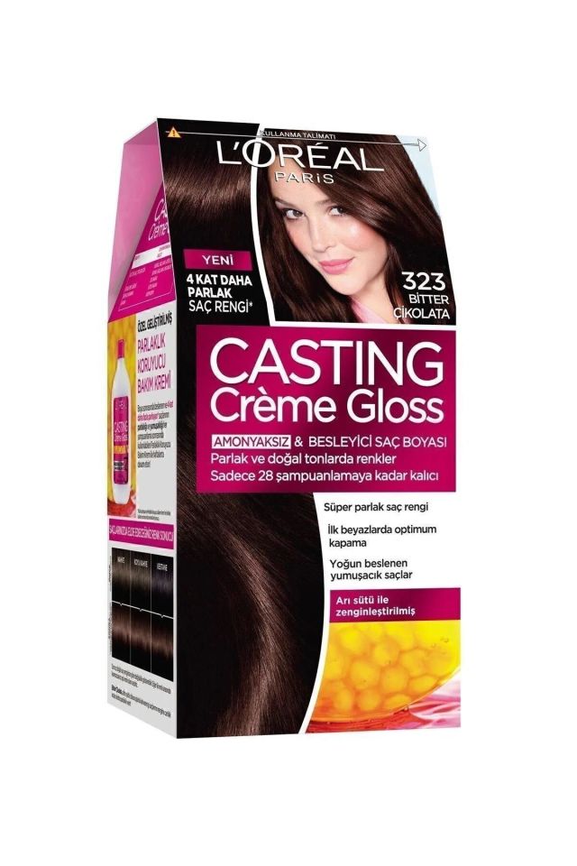 Loreal Casting Creme Gloss Saç Boyası 323 Bitter Çikolata