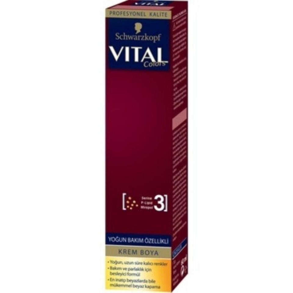 Vital Tüp Saç Boyası 12.00 Çok Açık Sarı + Oksidan Sıvı 50 Ml