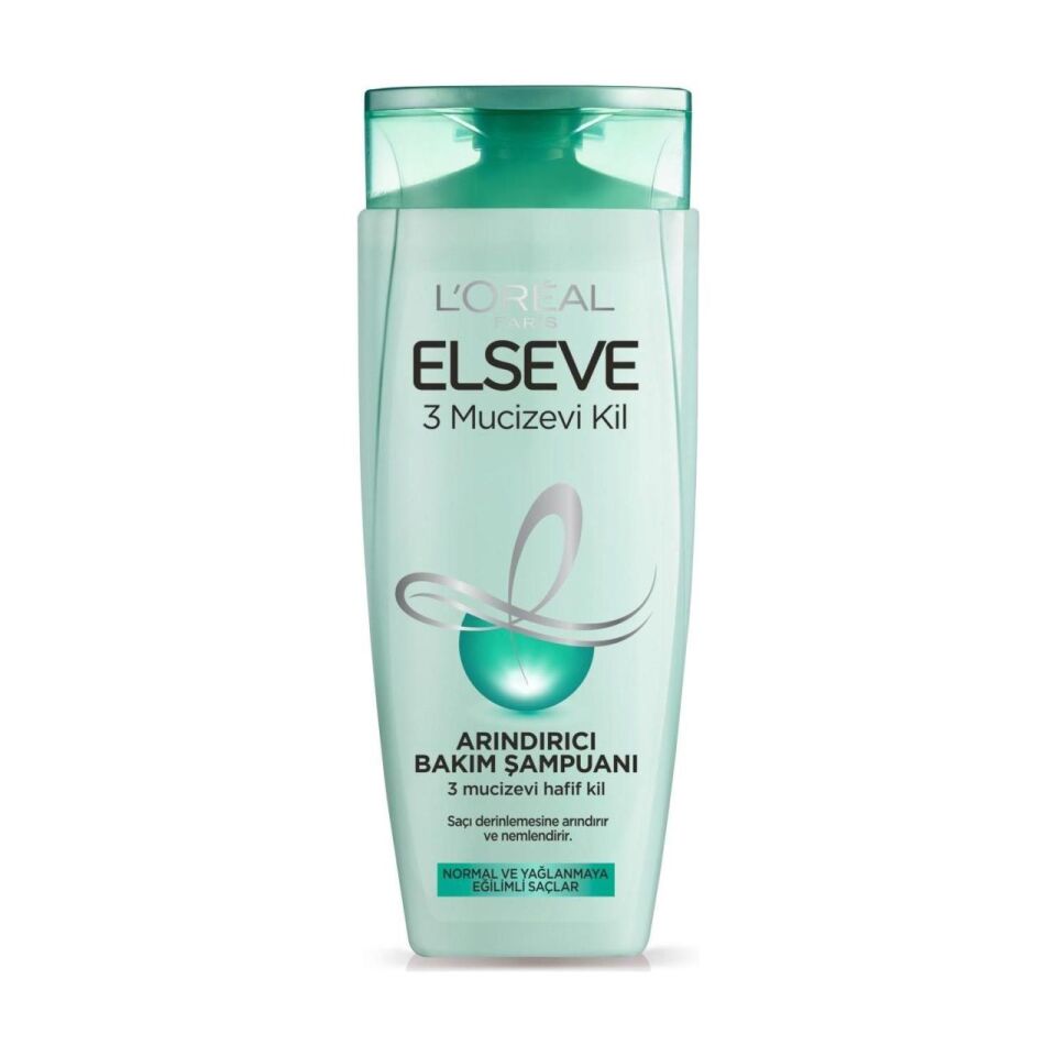 Elseve Şampuan 3 Mucizevi Kil 450 Ml
