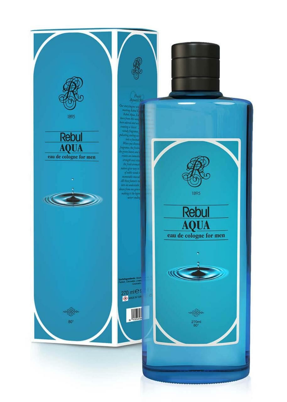 Rebul 270 Ml Kolonya Aqua Cam Şişe