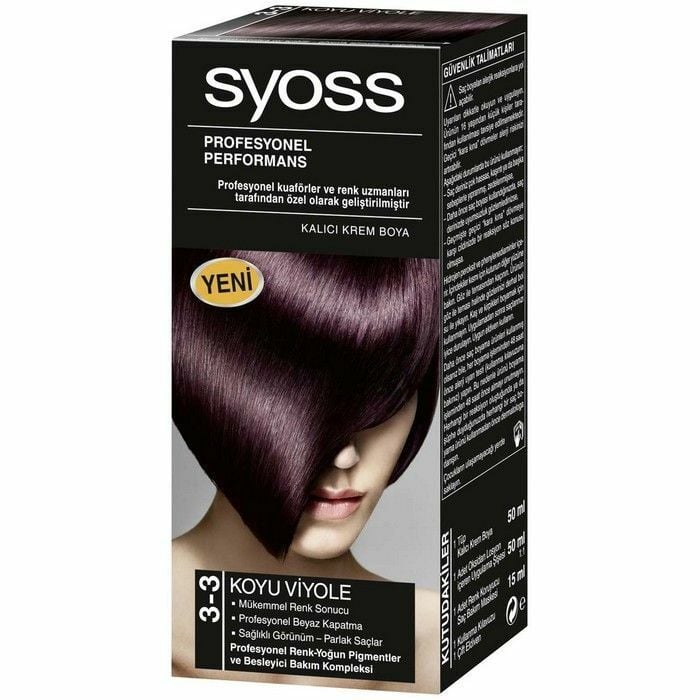 Syoss Set Saç Boyası 3.3 Koyu Viyole