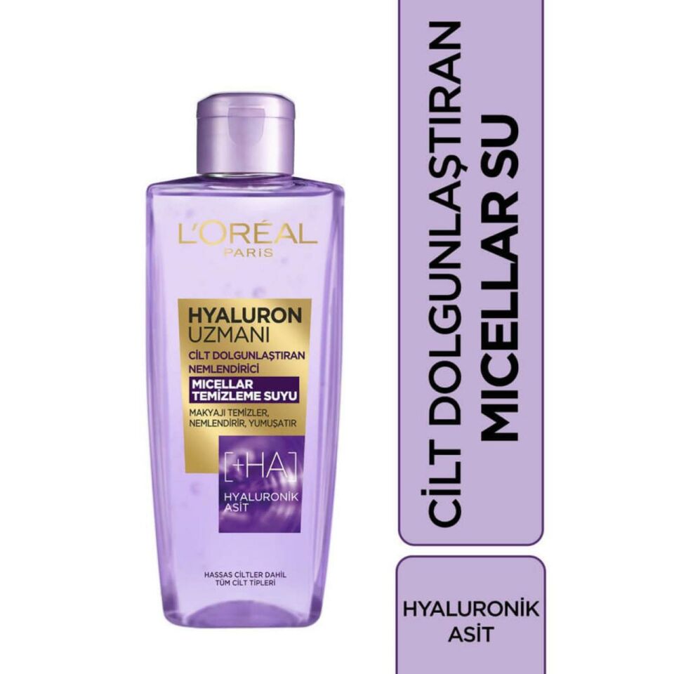 Loreal Paris Hyaluron Uzmanı Mıcellar Temizleme Suyu 200 ml Dolgunlaştırıcı - Nemlendirici