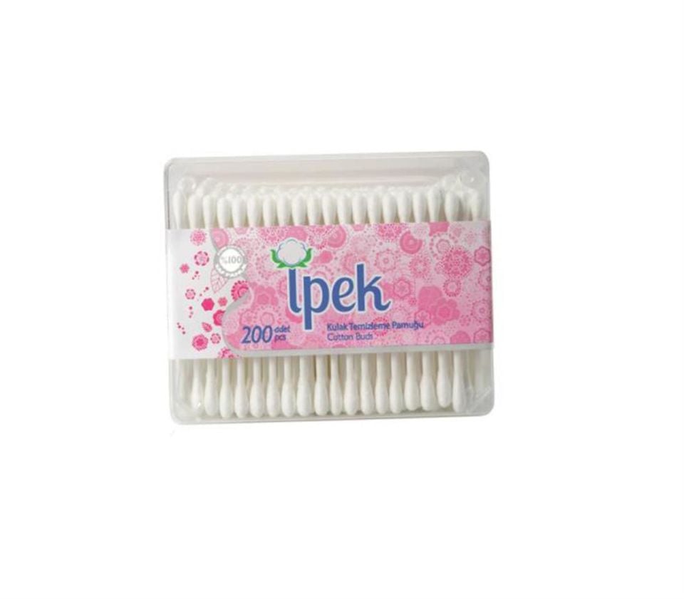 İpek Pamuk Sisa Kulak Çubuğu 200lü Kare