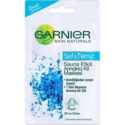 Garnier Saf Temiz Arındırıcı Sauna Etkili Maske 8 ml 2 Kullanımlık