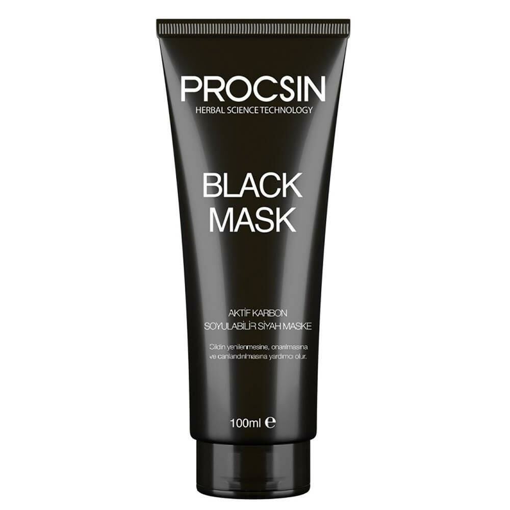 PROCSIN Siyah Nokta Giderici Aktif Kömürlü Siyah Maske 100 ML