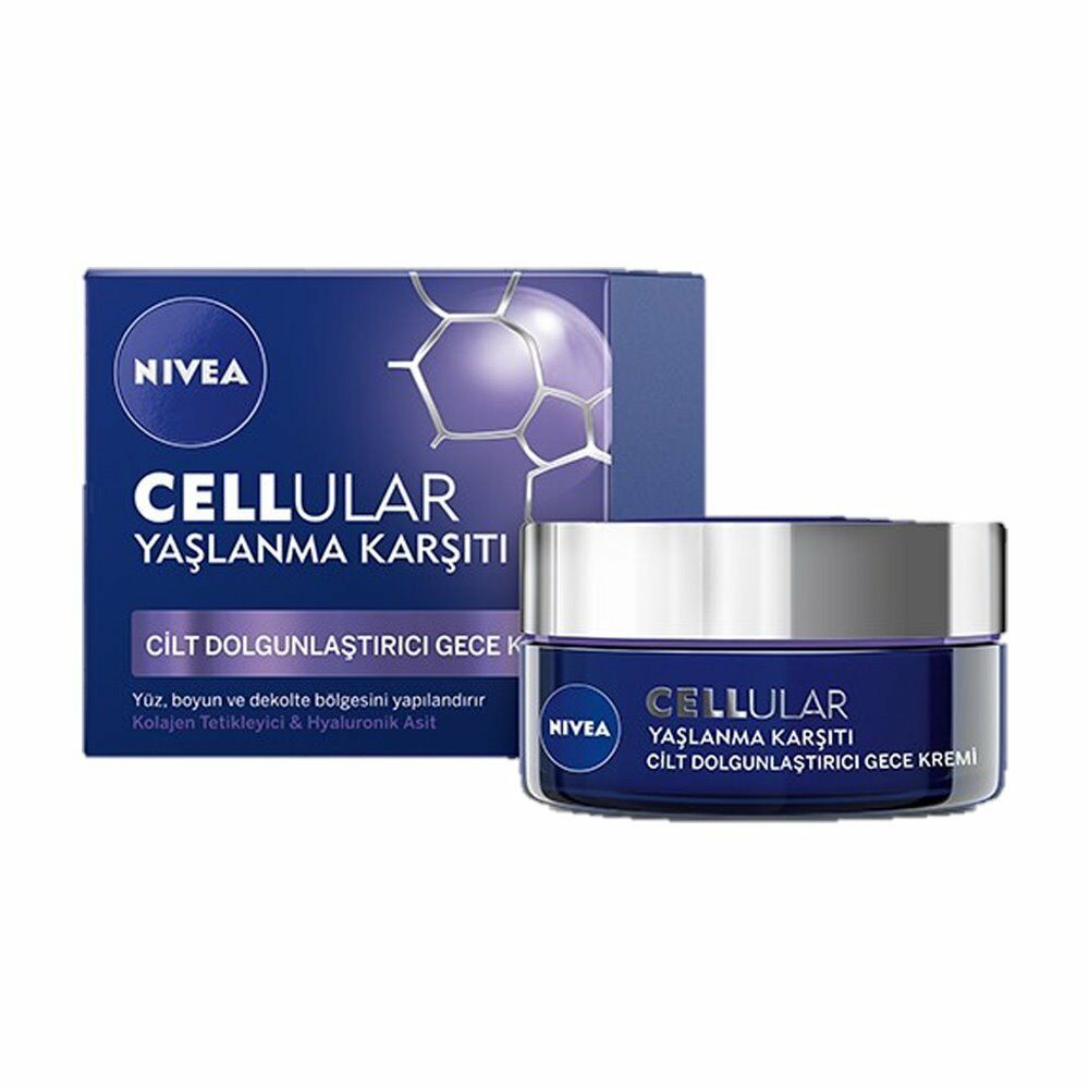 Nivea Cellular Yaşlanma Karşıtı Cilt Dolgunlaştırıcı Gece Kremi Spf 15 50 ml