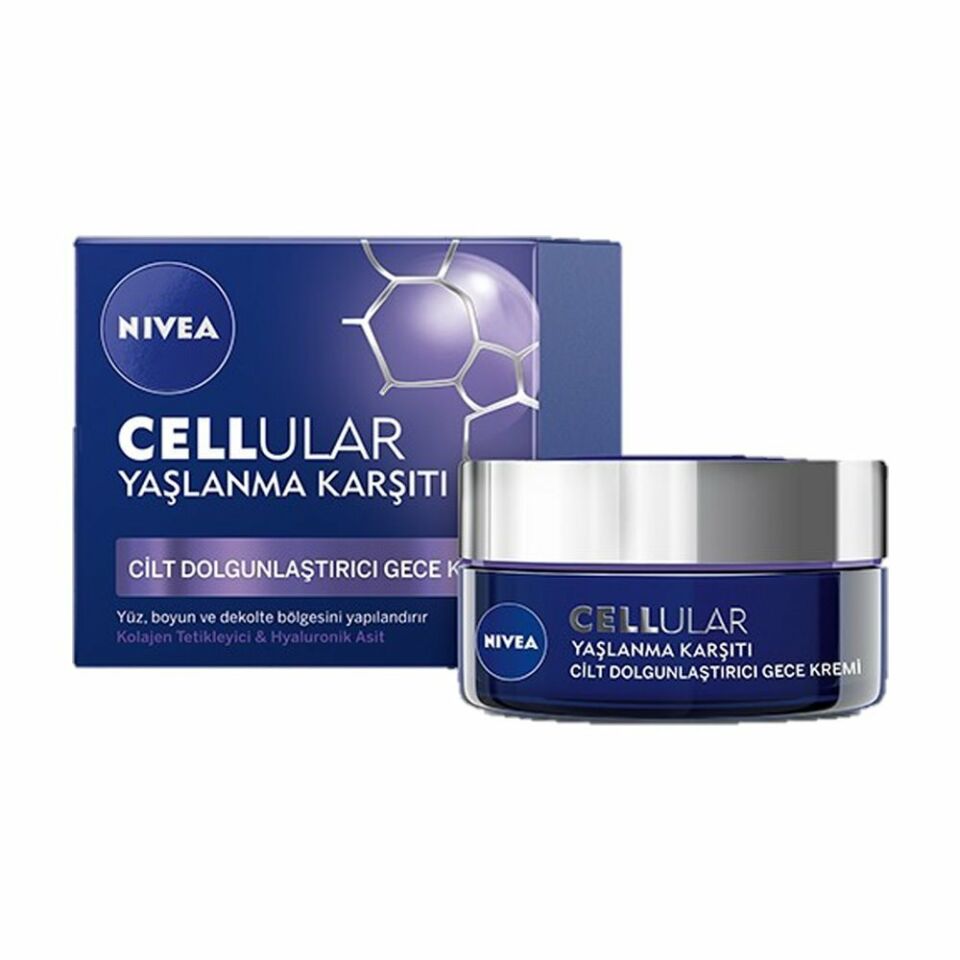 Nivea Cellular Yaşlanma Karşıtı Cilt Dolgunlaştırıcı Gece Kremi Spf 15 50 ml