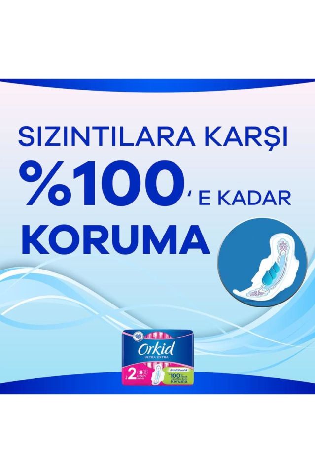 Orkid Ultra Extra Hijyenik Ped Uzun Süper Ekonomik Paket 22 Ped