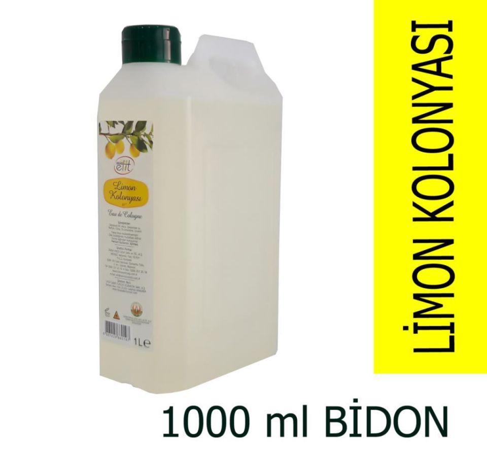 Elit Limon Kolonyası 1000 ml Plastik Bidon Tarım Kredi