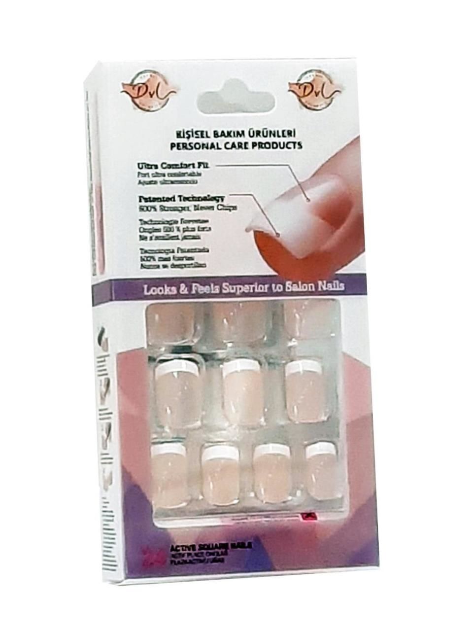 Dvl Takma Tırnak GD 005 Frenchli 24 lü Yapıştırıcılı