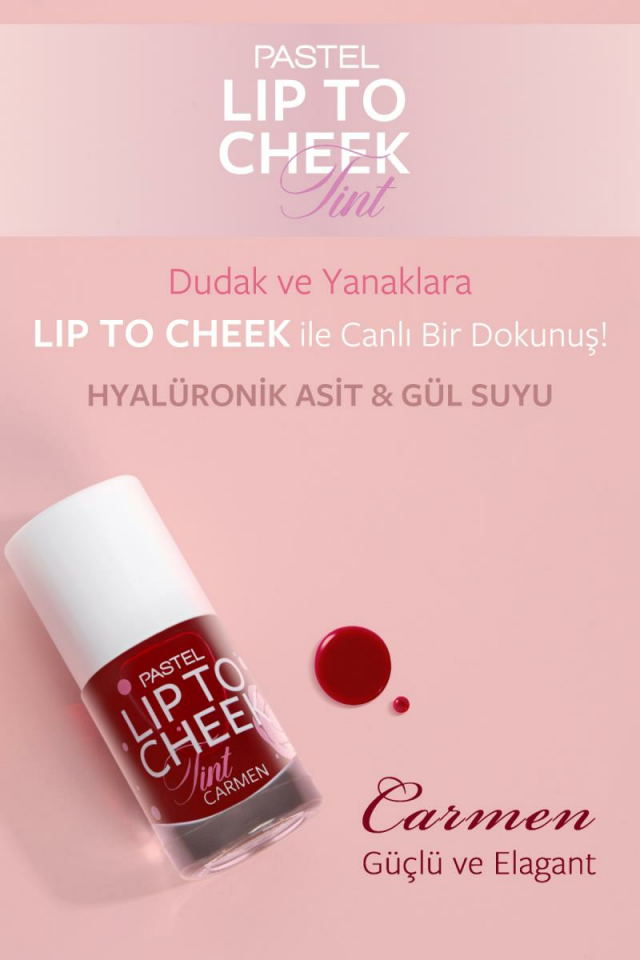 Pastel Lip To Cheek Tint Carmen Dudak ve Yanak Renklendirici Yağ