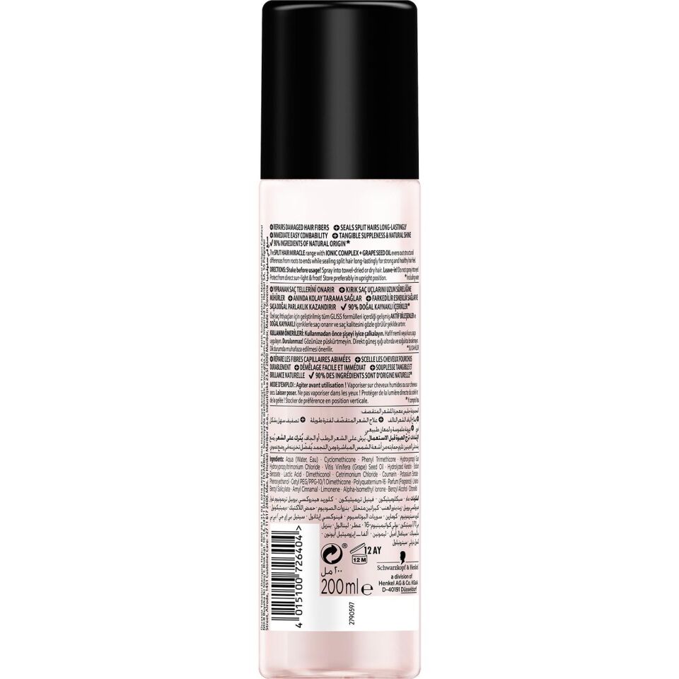Gliss Sıvı Saç Kremi 200 ml Split Hair Miracle