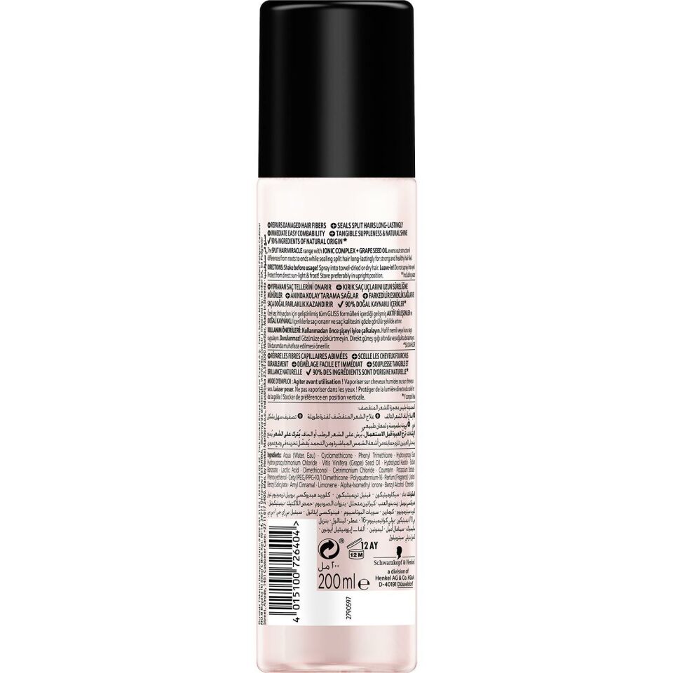 Gliss Sıvı Saç Kremi 200 ml Split Hair Miracle