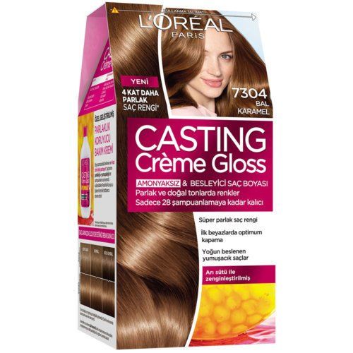 Loreal Casting Creme Gloss Saç Boyası 7304 Bal Karamel