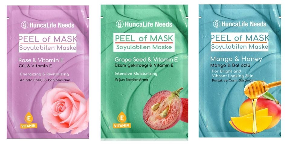 Hunca Needs Arındırıcı + Nemlendirici + Canlandırıcı + Soyulabilir Maske 3 Adet x 15 Ml