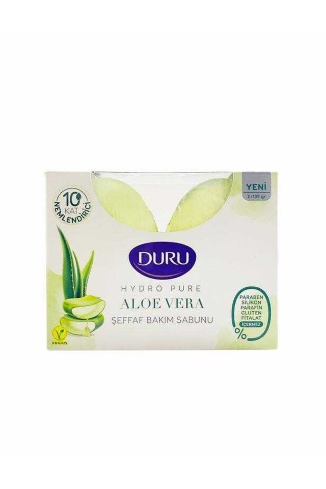 Duru Hydro Pure Aloe Vera Şeffaf Cilt Bakım Sabunu 2x135g