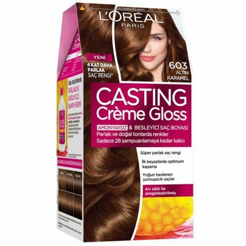 Loreal Casting Creme Gloss Saç Boyası 603 Altın Karamel