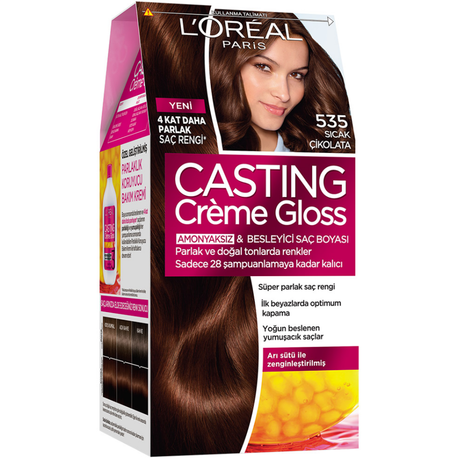 Loreal Casting Creme Gloss Saç Boyası 535 Çikolata Kahve
