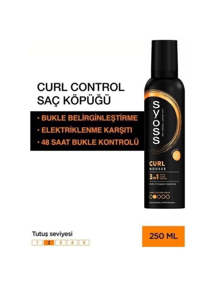 Syoss Saç Köpüğü 250 Ml Bukle Kontrolü Için No: 2