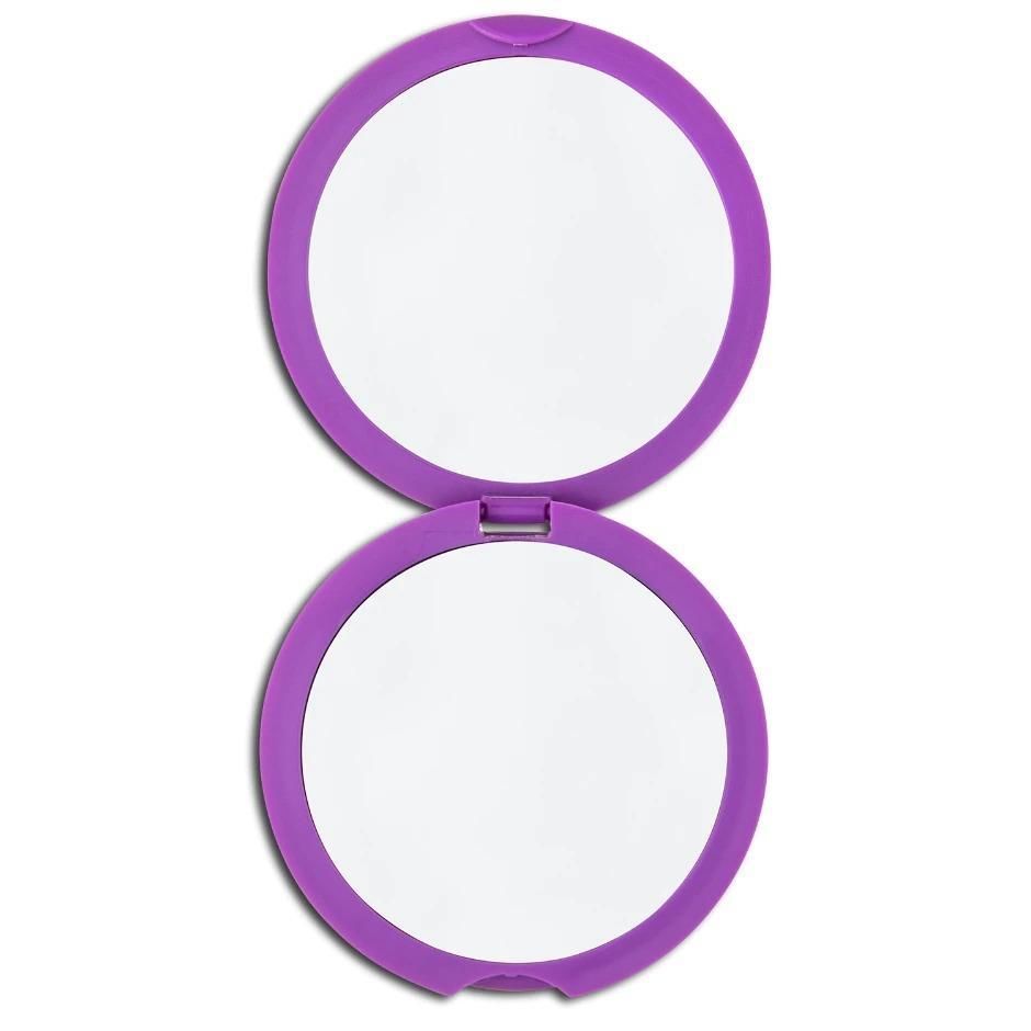Yuvarlak Cep Aynası ve Tarak Mor