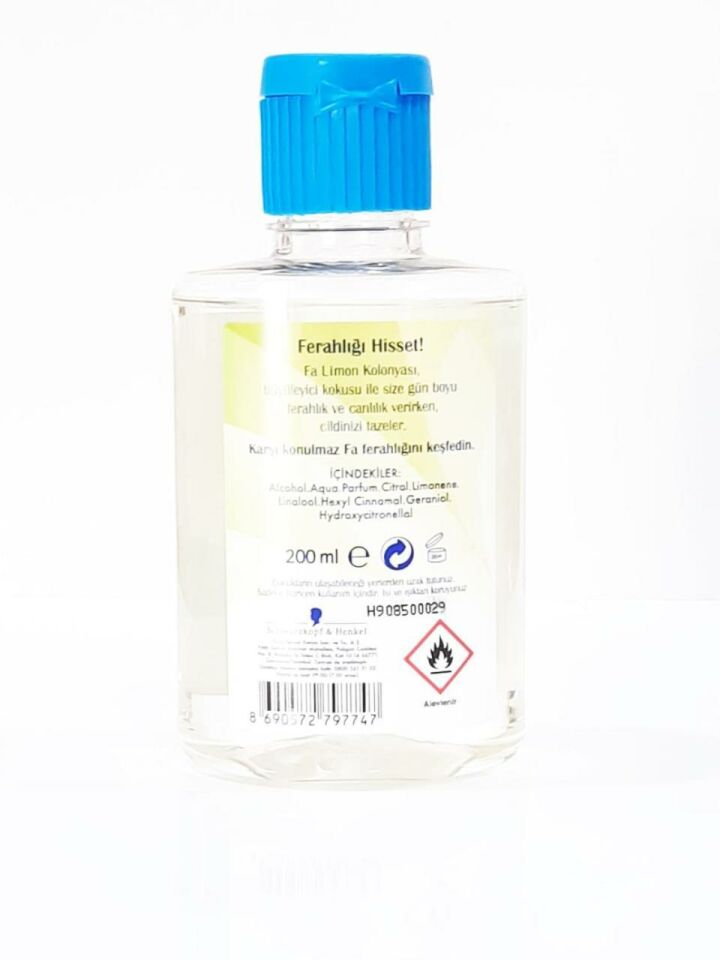 Fa 80 Derece Limon Kolonyası 200 Ml