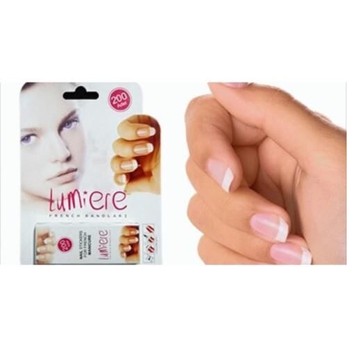 Wildlebend Lumiere Tırnak Manikür French Bandı 200 Adet