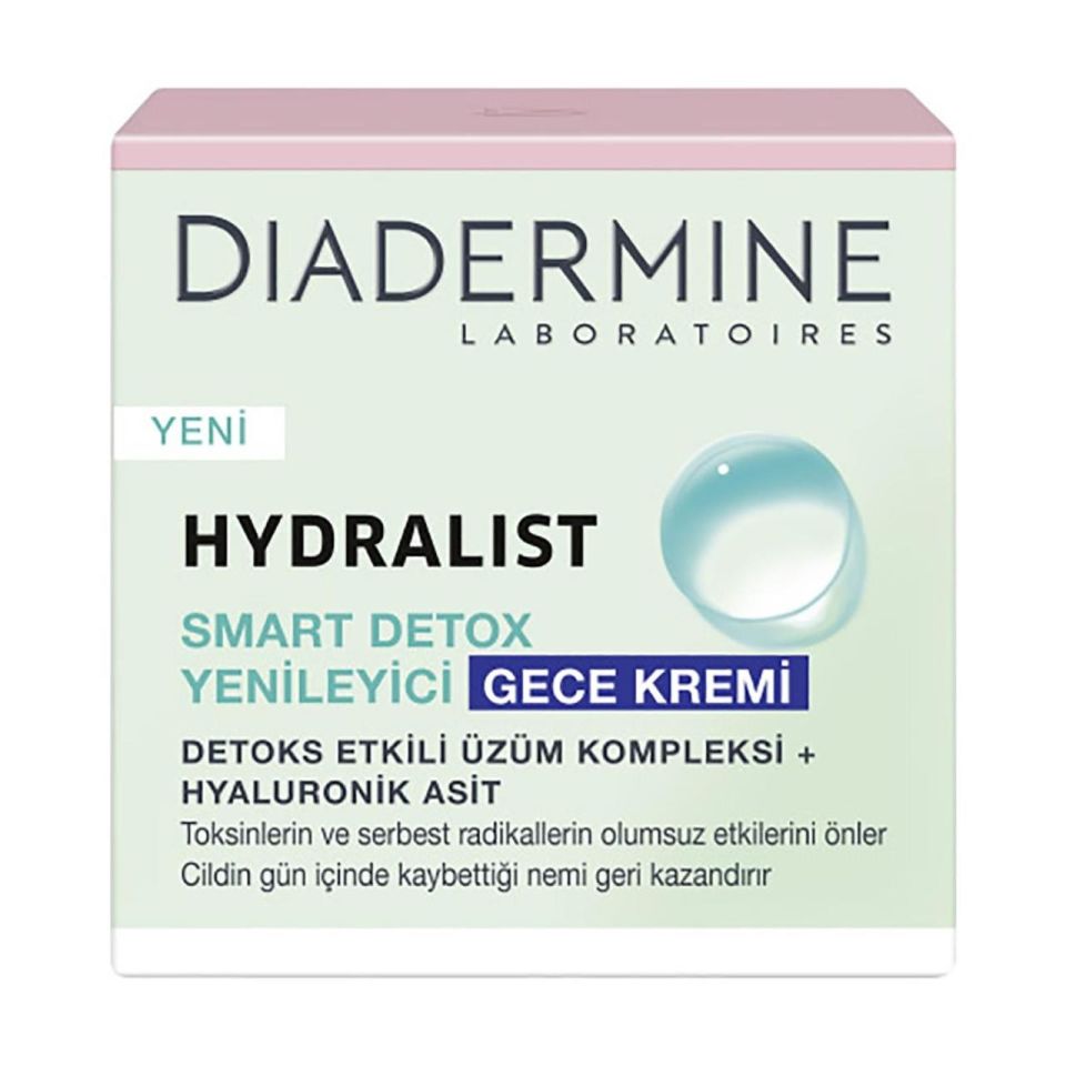 Diadermine Hydralist Smart Detox Yenileyici Gece Kremi 50 Ml