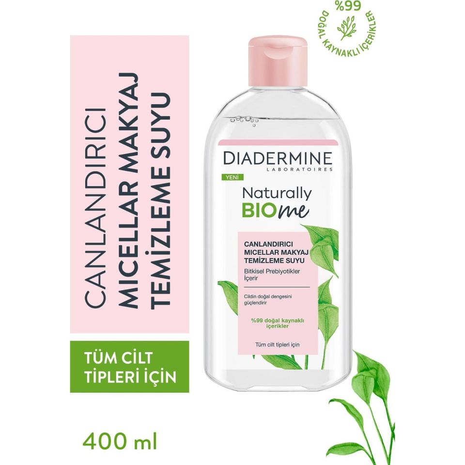 Diadermine Naturally Bio Me Micellar Makyaj Temizleme Suyu 400 ml