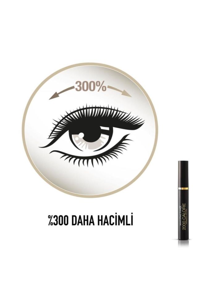 Max Factor 2000 Calorie Hacim Veren Siyah Maskara Classic