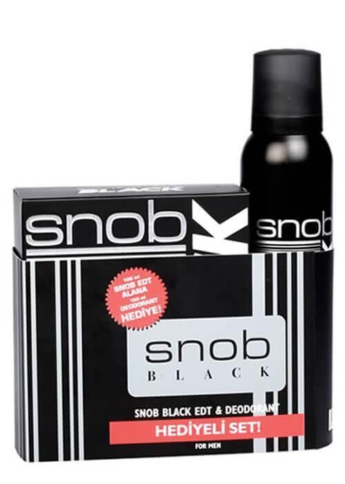 Snob Set Black 100 ml Edt + 150 ml Deodorant Erkek