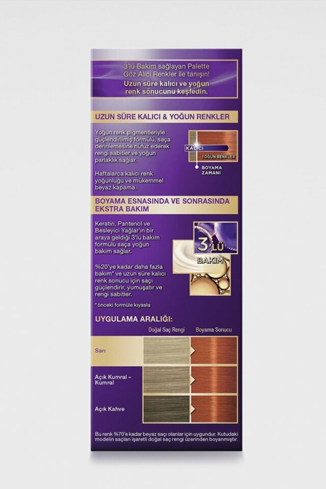 Palette 7.77 Yoğun Bakır ICC Kalıcı Krem Boya