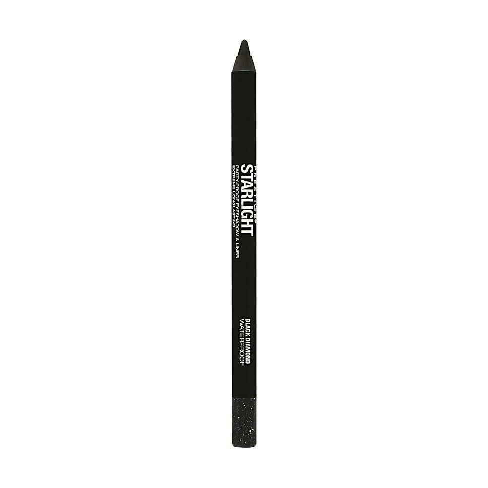 Prestige Starlight Party WaterProof Simli Siyah Göz Kalemi Black Diamond GGP 01