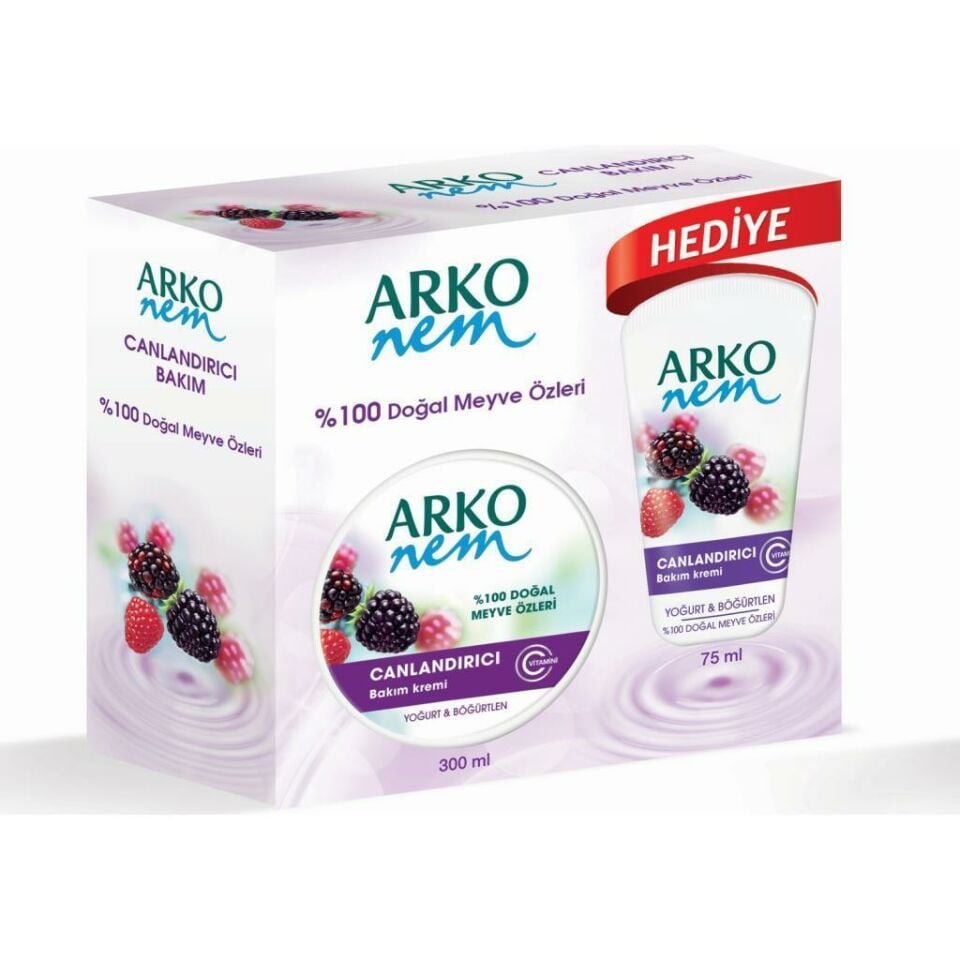 Arko Nem Tülin Şahin 300ml + 75ml Yoğurt Böğürtlen