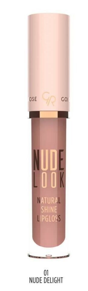 Golden Rose Nude Look Natural Shine Lipgloss No:01 Nude DeLight Doğal Işıltılı Dudak Parlatıcısı -