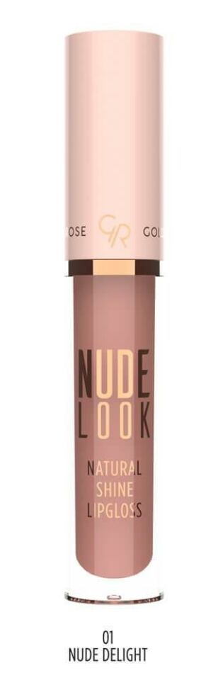Golden Rose Nude Look Natural Shine Lipgloss No:01 Nude DeLight Doğal Işıltılı Dudak Parlatıcısı -