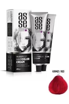 Asse 60 Ml Tüp Saç Boyası Kırmızı + 50 Ml Oksidan Sıvısı