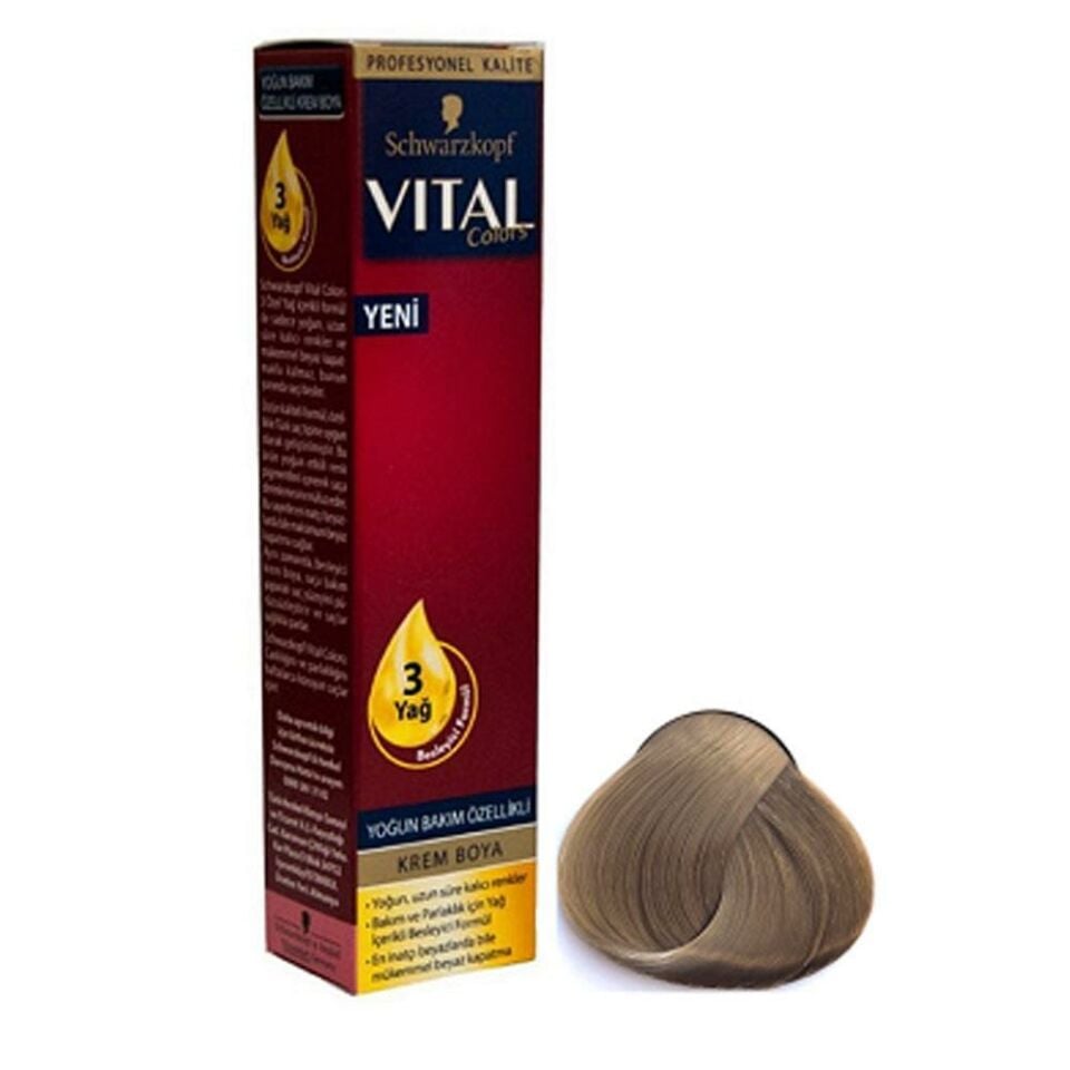 Vital Tüp Saç Boyası 8.4 Kahve Köpüğü + Oksidan Sıvı 50 Ml